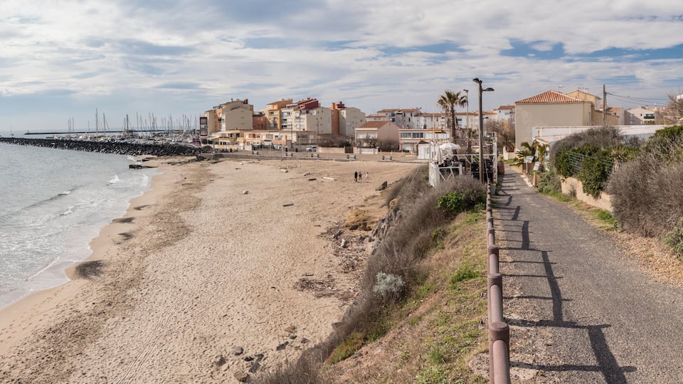 Panorama de la plagette à Agde.