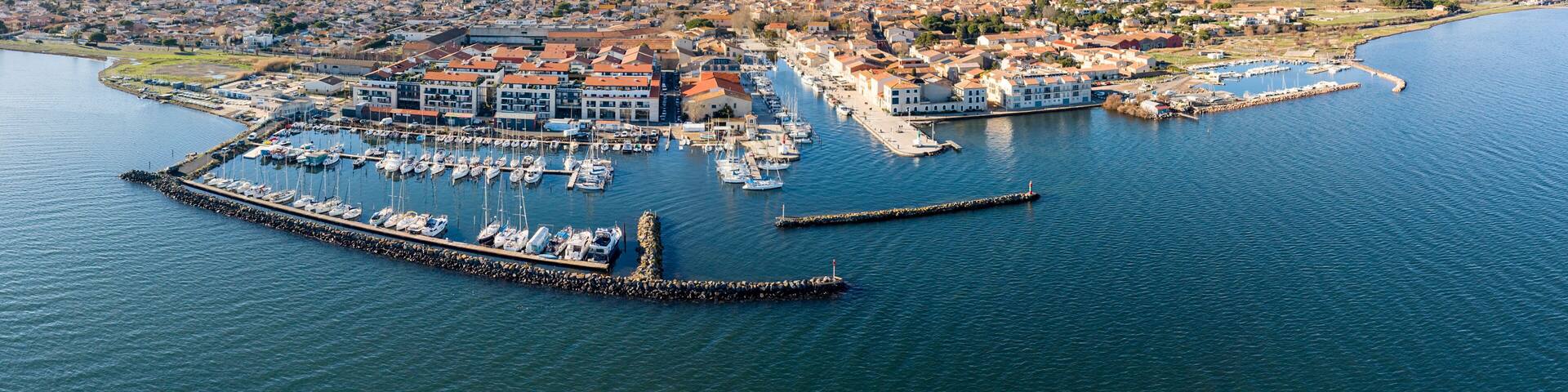 Marseillan dans le département de l'Hérault en région Occitanie (france)