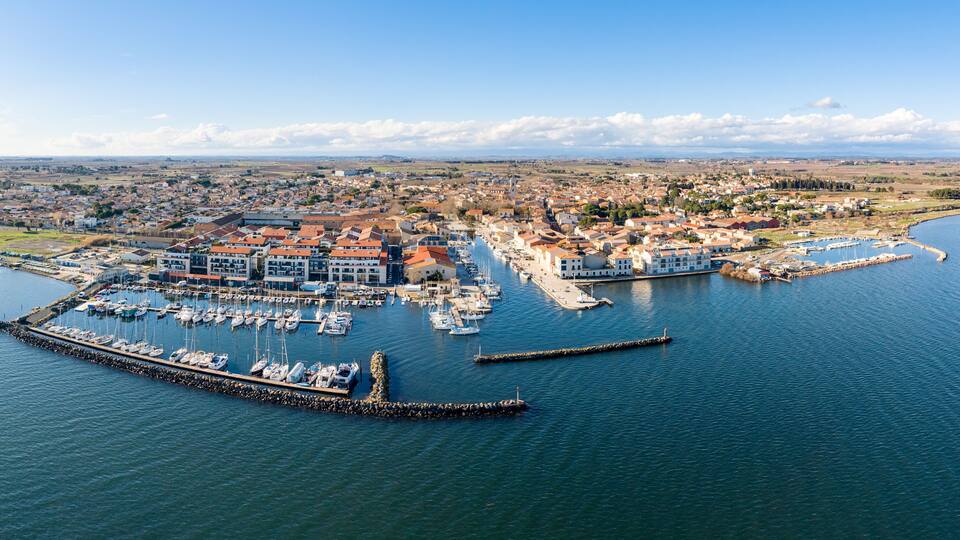 Marseillan dans le département de l'Hérault en région Occitanie (france)