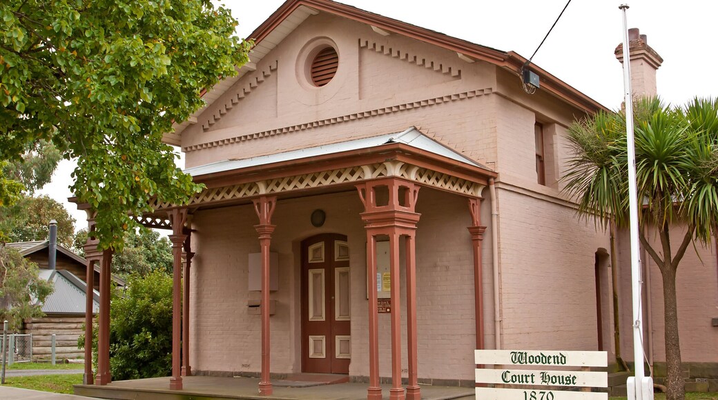 Historic court house (built 1870) in Woodend, Victoria, Australia.