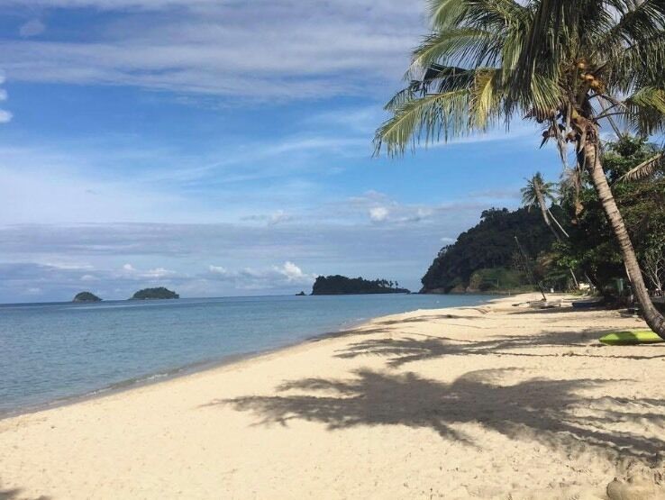 Catch the ferry across to Koh Chang. Nature beach resort is on the beach and has its own pool, by the beach. Stunning views try the Pad Thai ! #LifeAtExpedia