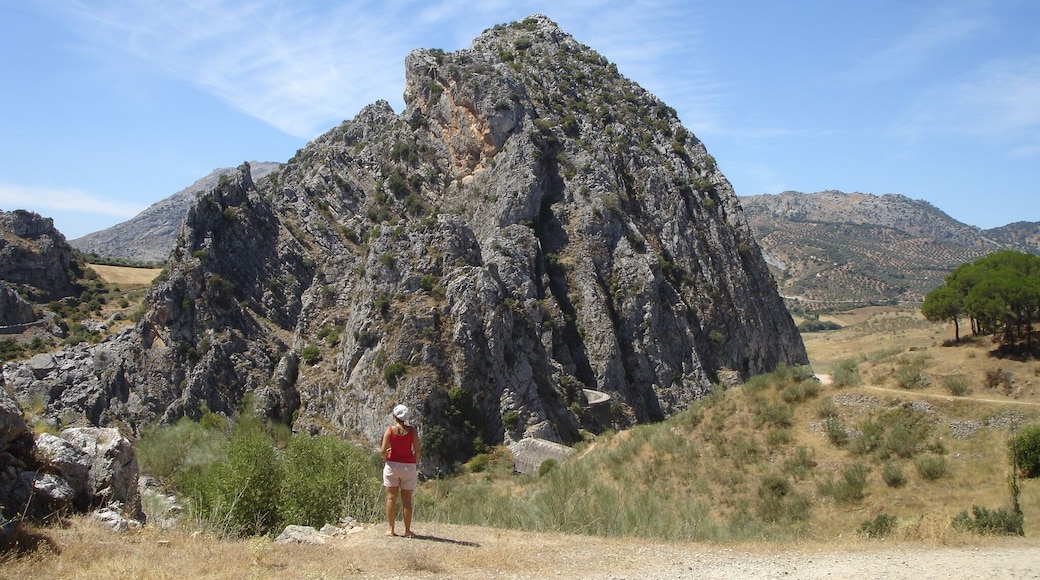 Walking path down to Cueva del Gato (Cave of the Cat). (Andalusia, Spain)
