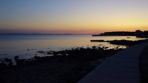 Beautiful sunset in Privlaka.