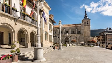 Church of San Eutropio in El Espinar in the province of Segovia in the natural park of Guadarrama (Castilla y León, Spain)