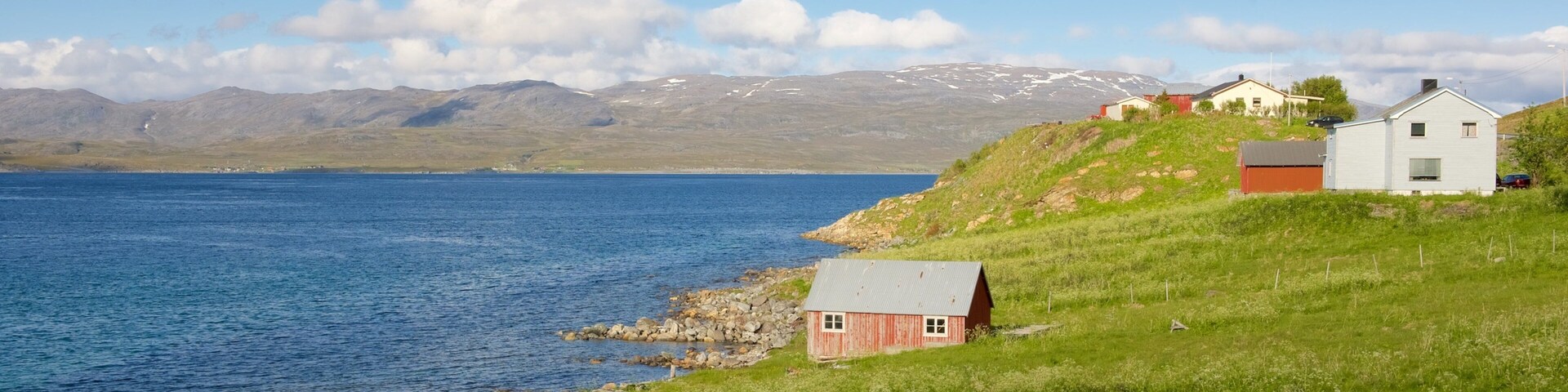 Kvalsund featuring a small town or village