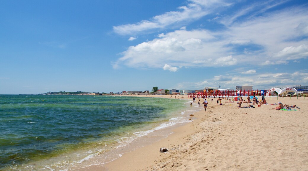 Eforie featuring a sandy beach and general coastal views