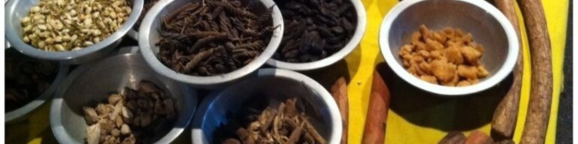 The night market in this small town host a medicine man. Tell him your ailment and he will concoct a remedy for you made of local herbs, barks and even crystals.