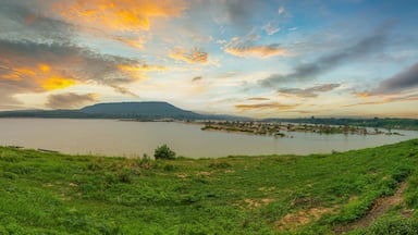 Ubon Ratchathani,Panorama view of Khong Chiam at Ubon Ratchathani province, Thailand.