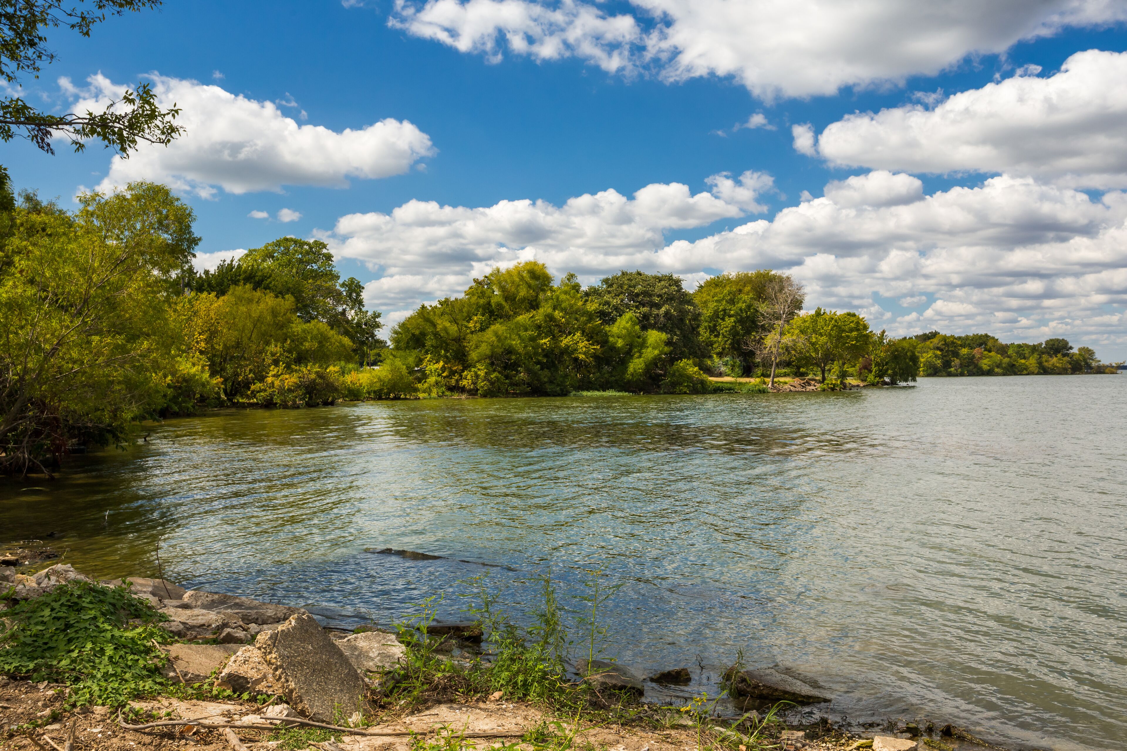 Lake Tawakoni in Texas in summer season