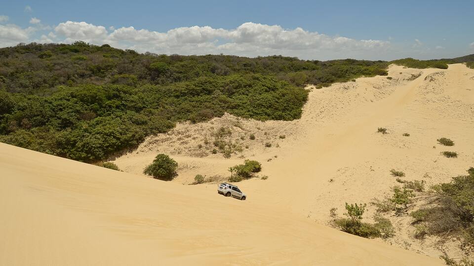 Cumbuco dunes in Caucaia, near Fortaleza, Ceara, Brazil on October 29, 2017.