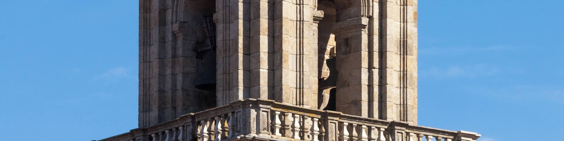 Bell tower of the Monastery of St. Mary of Oia. Galicia (Spain).