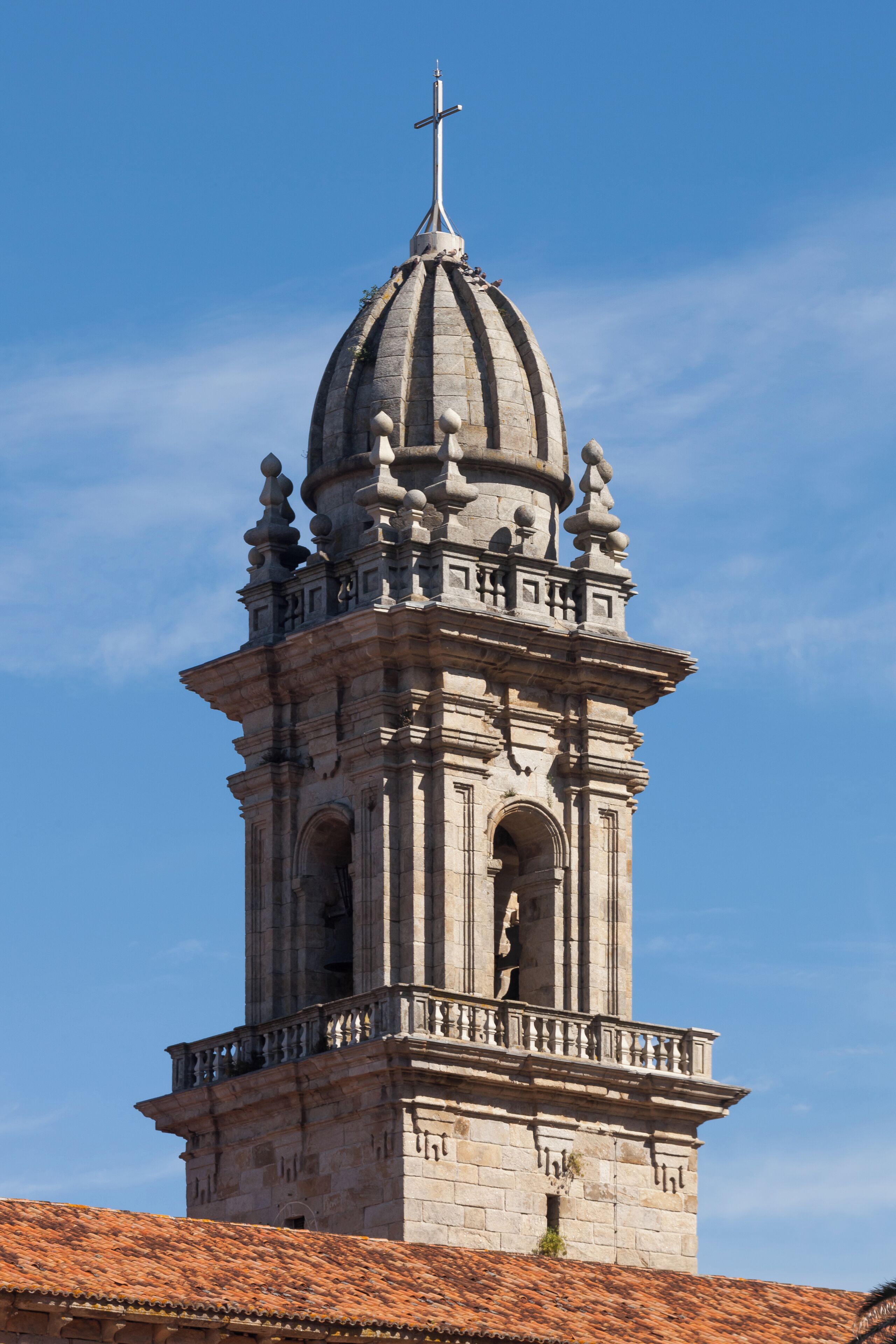 Belfry of the Monastery of St. Mary of Oia. Galicia (Spain).