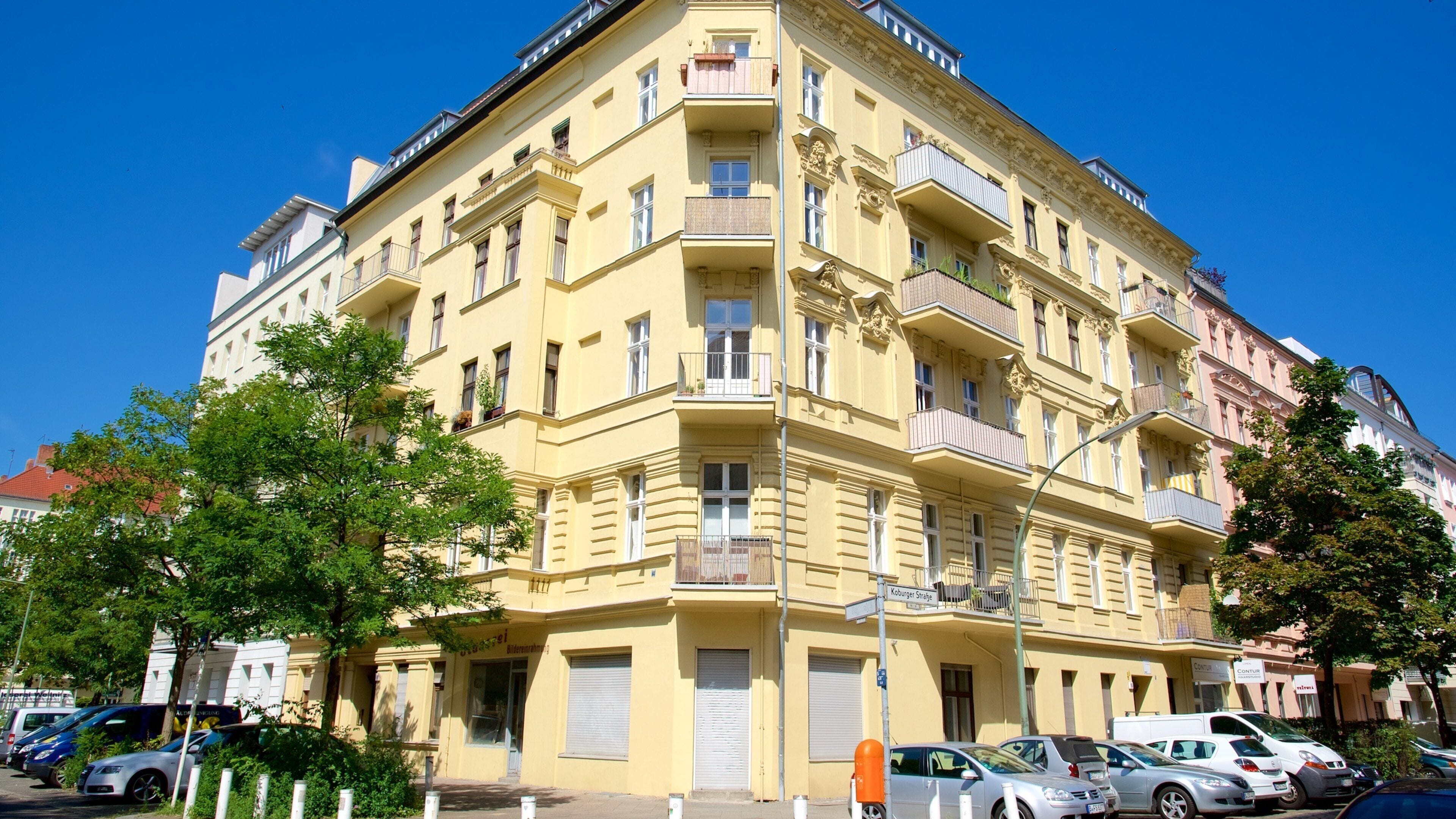 Schöneberg som inkluderar gatuliv