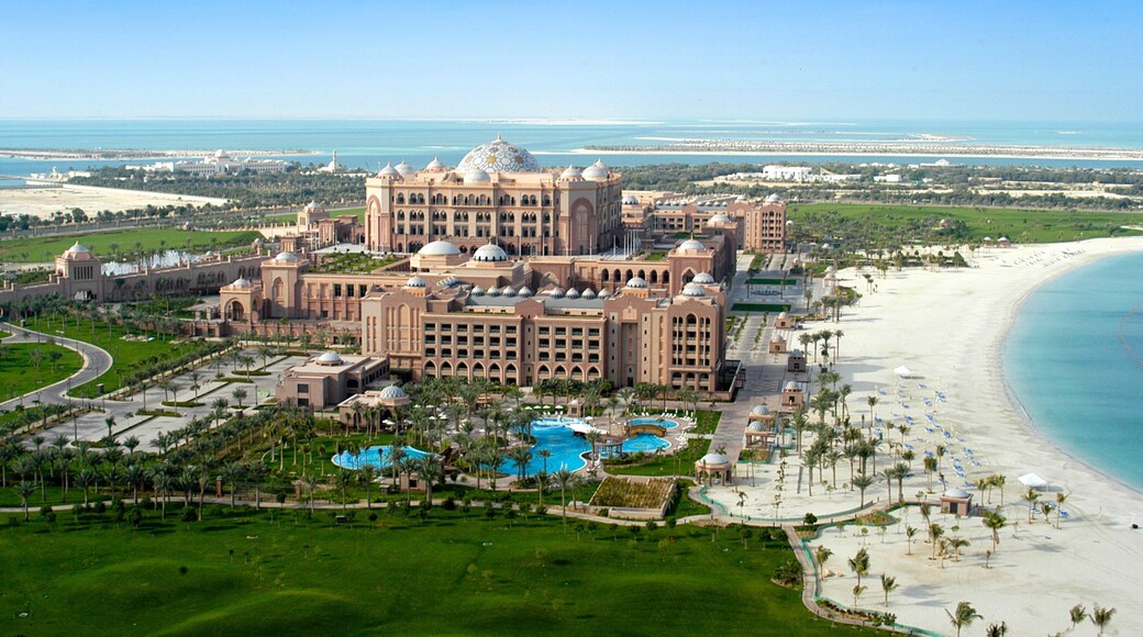 Yas Island featuring a beach