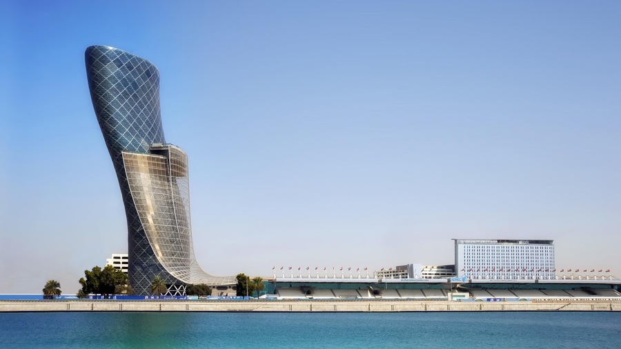 Yas Island which includes modern architecture