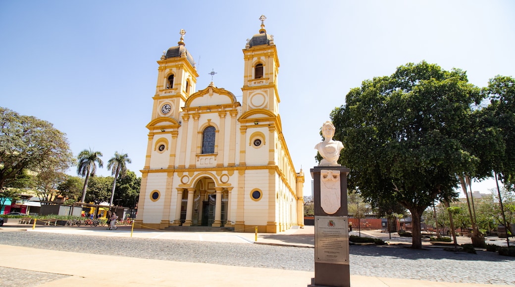 Exterior of Divino Espirito Santo Cathedral in Barretos, Sao Paulo, Brazil