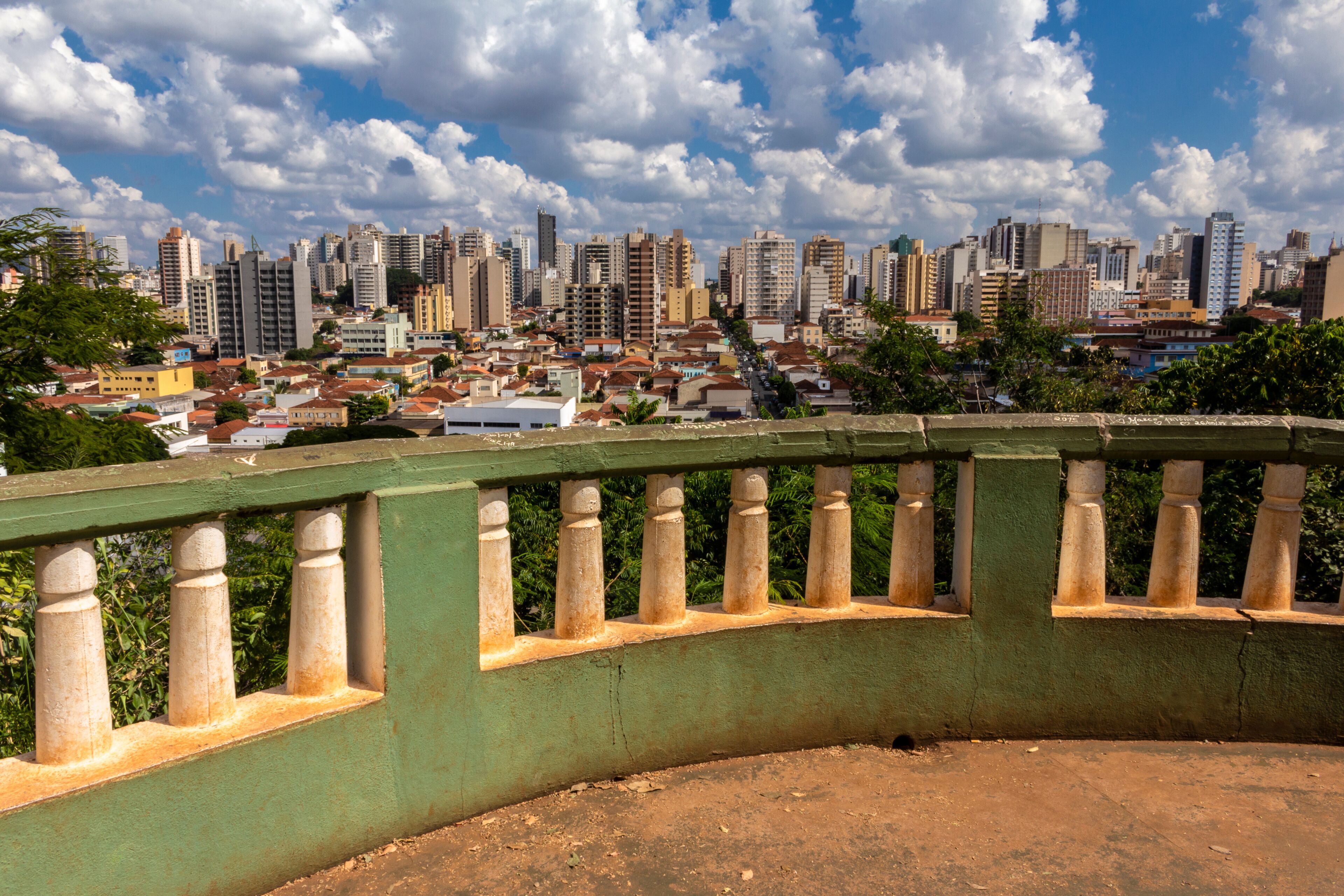 Ribeirao Preto, Sao Paulo, Brazil, April 30, 2015. Mirante Municipal, one of the attractions of Bosque Municipal Fabio Barreto, in the city of Ribeirao Preto