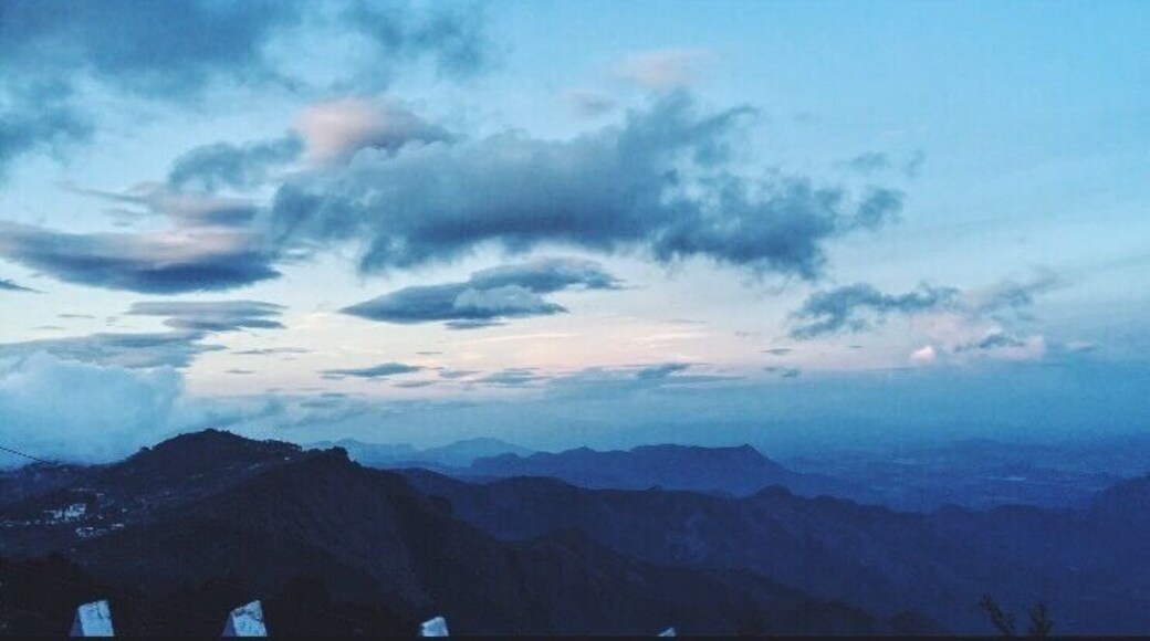 Watching the sunset up in the hills