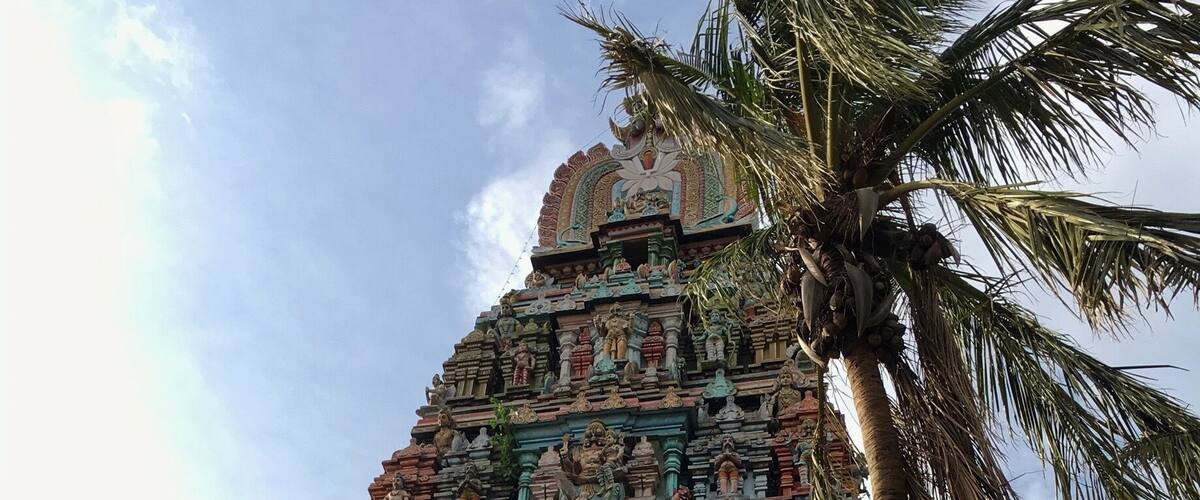 A temple with intricate carvings and statues.