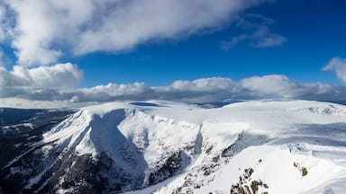 Blick von der Schneekoppe im Riesengebirge in Tschechien