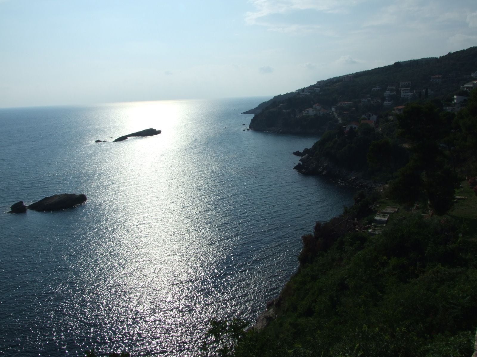 View of Ulcinj coast Montenegro - Adriatic Sea