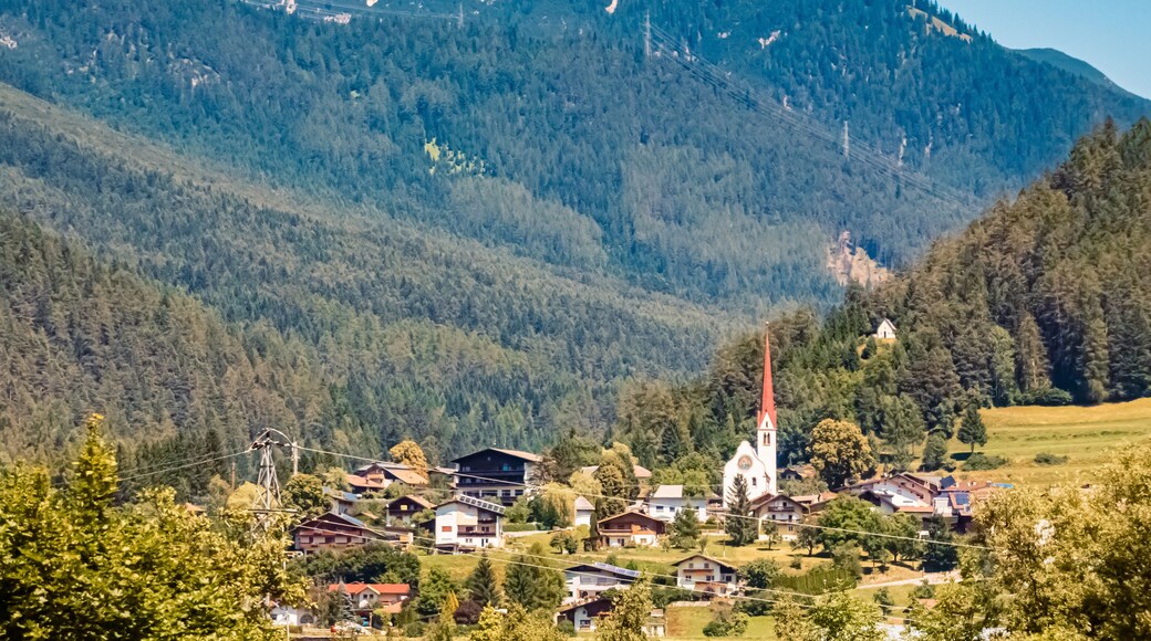 Alpine summer view with a church near Nassereith, Imst, Tyrol, Austria