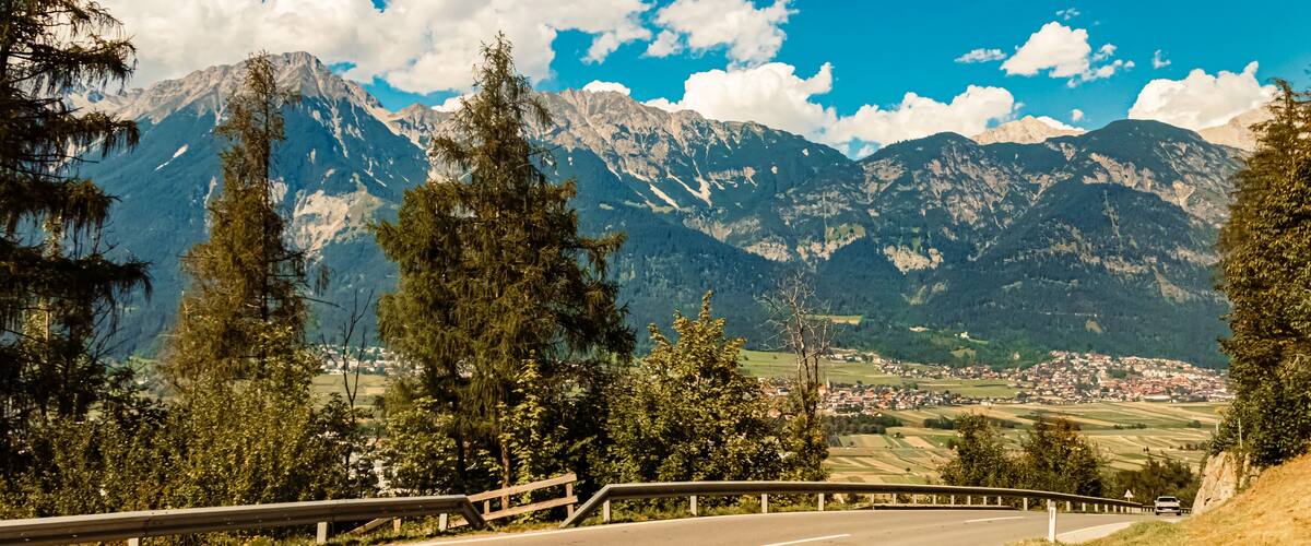 Alpine summer view near Aldrans, Innsbruck, Tyrol, Austria