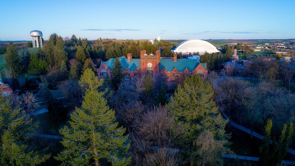 University Administration building and sports facility