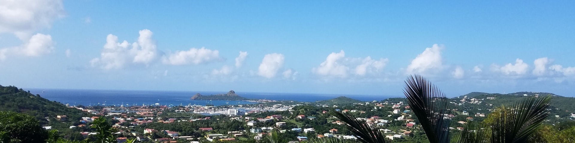 View from stony hill St. Lucia