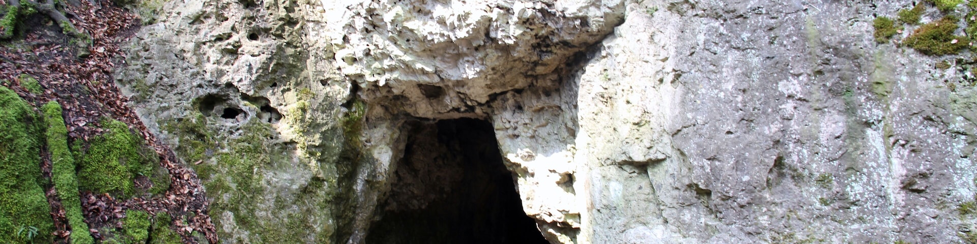 Mysteriengrotte, Blick auf Eingang