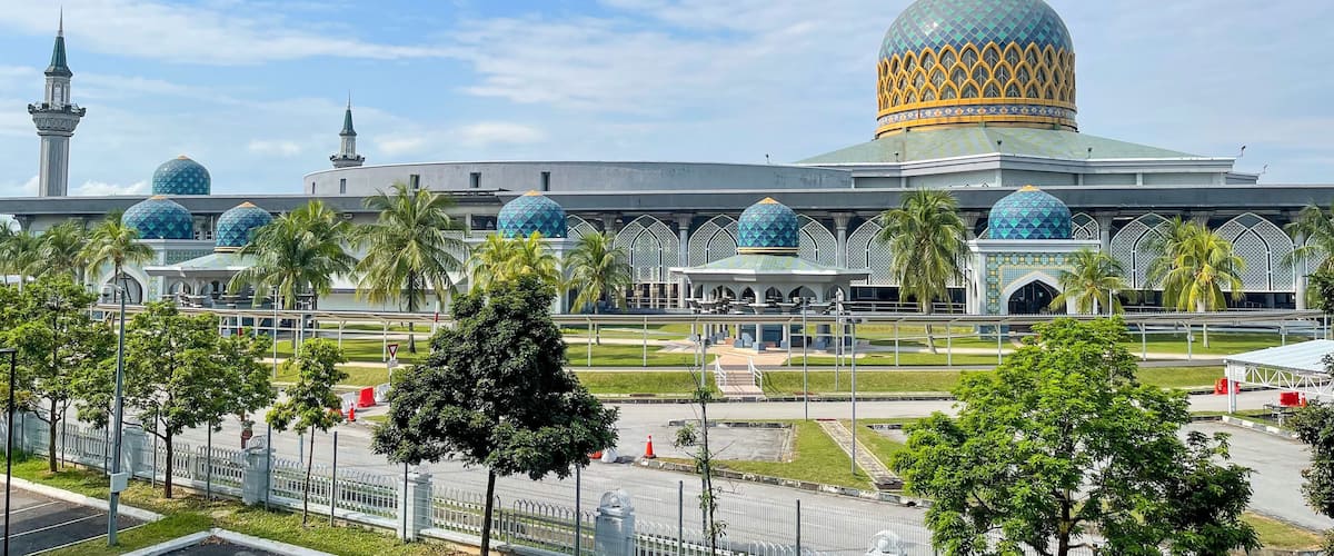 View of Sultan Abdul Samad Mosque. Sepang District, Malaysia.