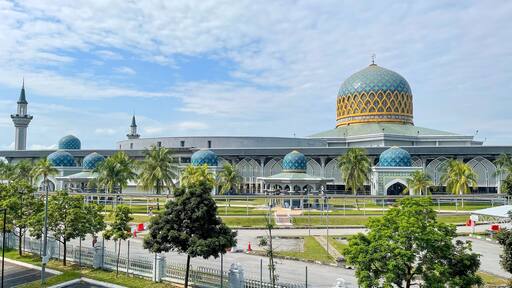 View of Sultan Abdul Samad Mosque. Sepang District, Malaysia.