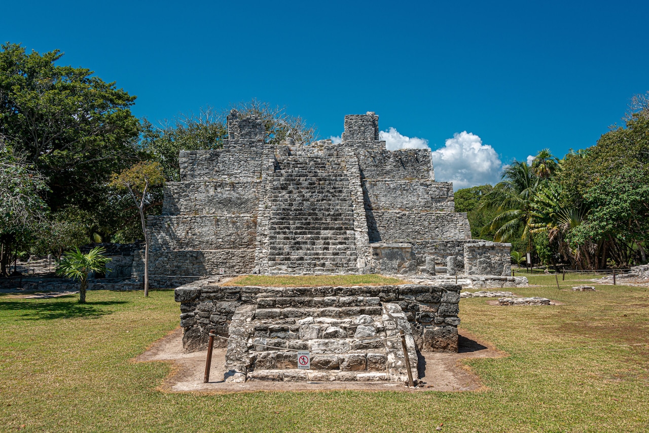 Archaeological site of El Meco, Cancun, Mexico
