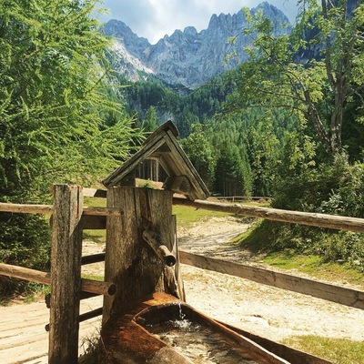 A small detour of the trail leading to the waterfalls takes you to the valley where the cows are grazing. There is a small family owned restaurant that offers hikers local food and other refreshments.