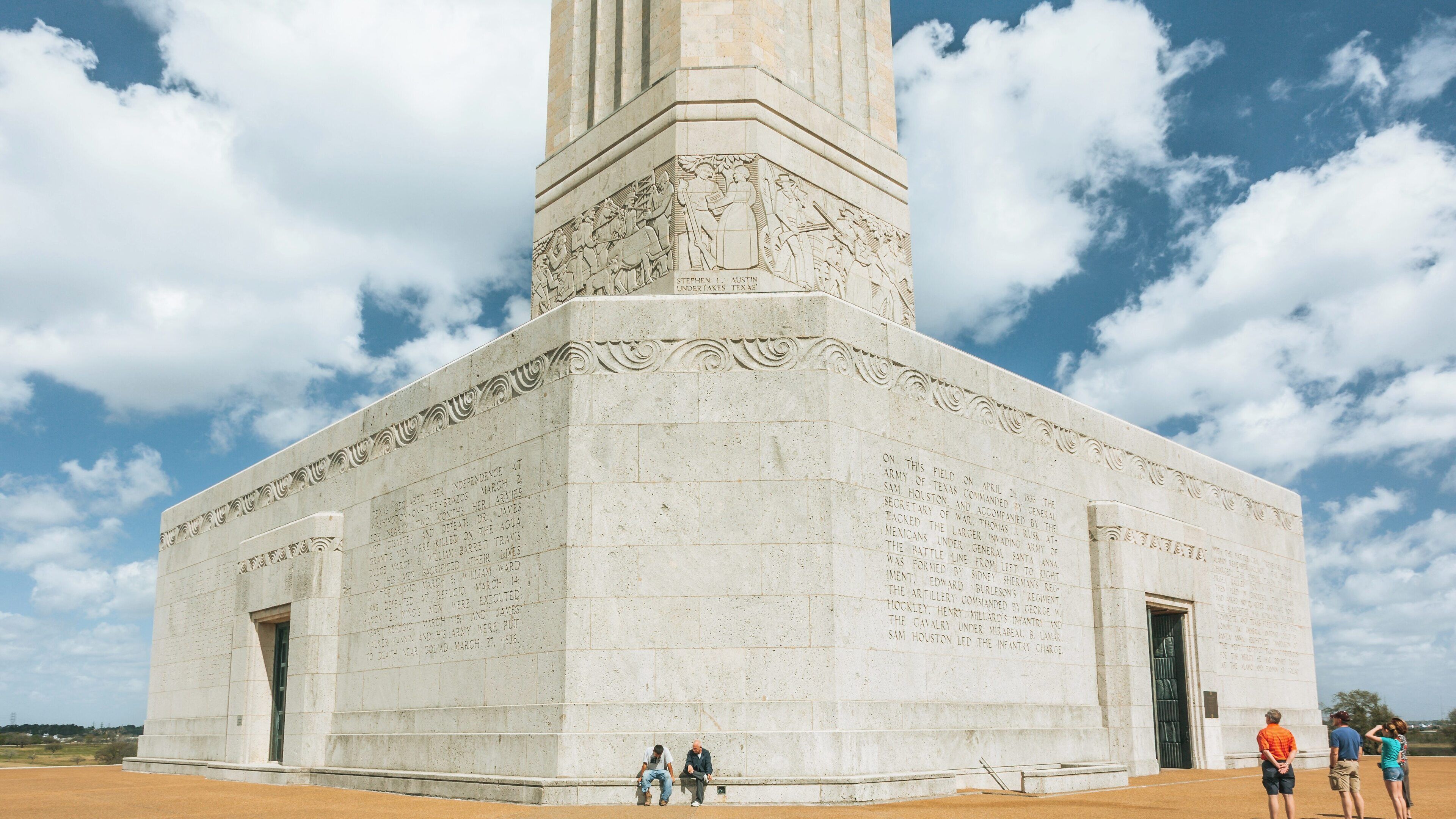 Exploring San Jacinto Monument in Channelview, Texas, showcasing history and landscape under a bright sky