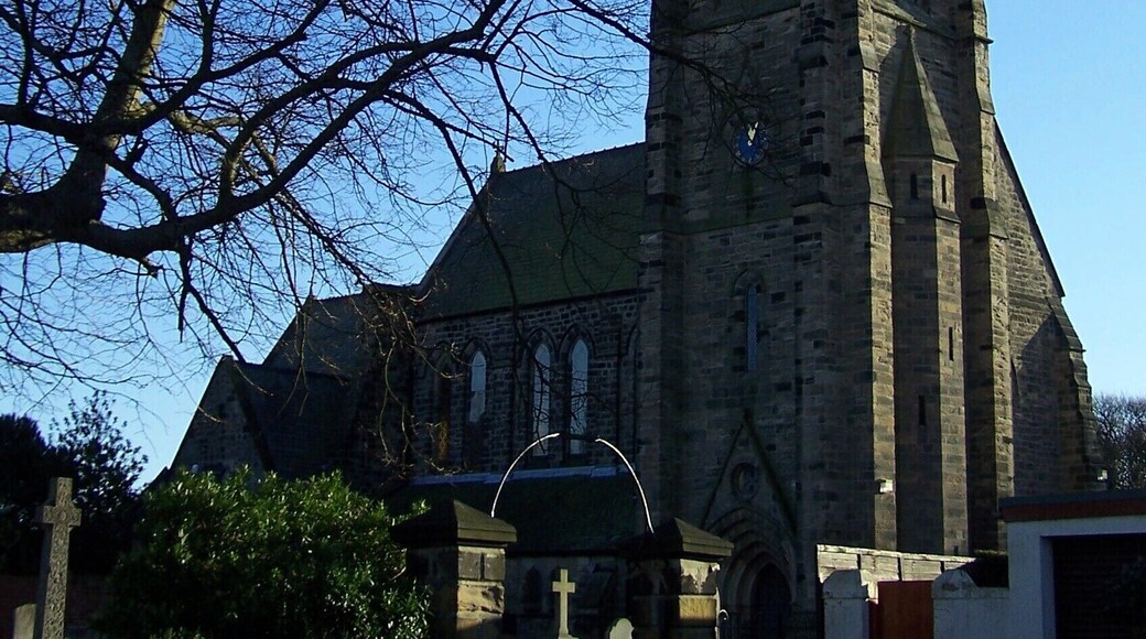 St Mary's parish church, West Rainton, County Durham, seen from the northwest