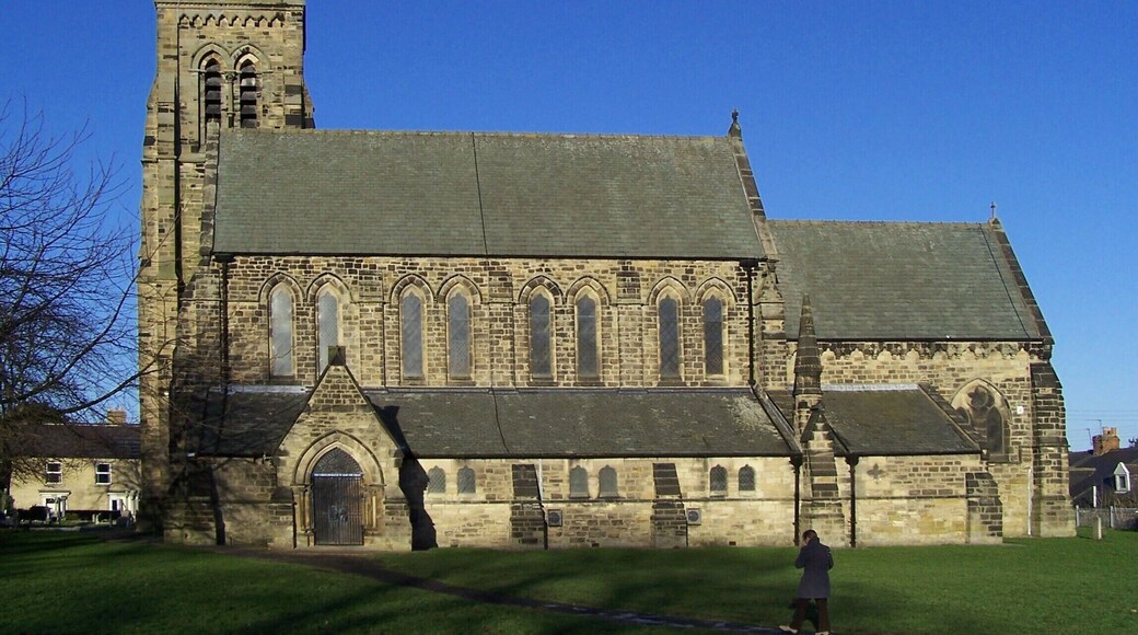 St Mary's parish church, West Rainton, County Durham, seen from the south