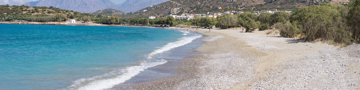 Coastline scenery beach sea island, Crete Greece