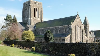 Mount Saint Bernard Abbey, a Cistercian monastery in Leicestershire. This is a Grade II listed building in England.