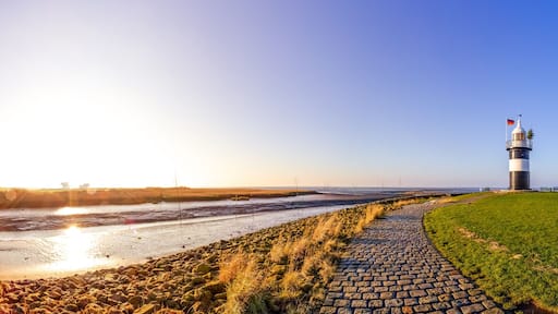 Leuchtturm "Kleiner Preuße" Wremen, Nordsee, Deutschland