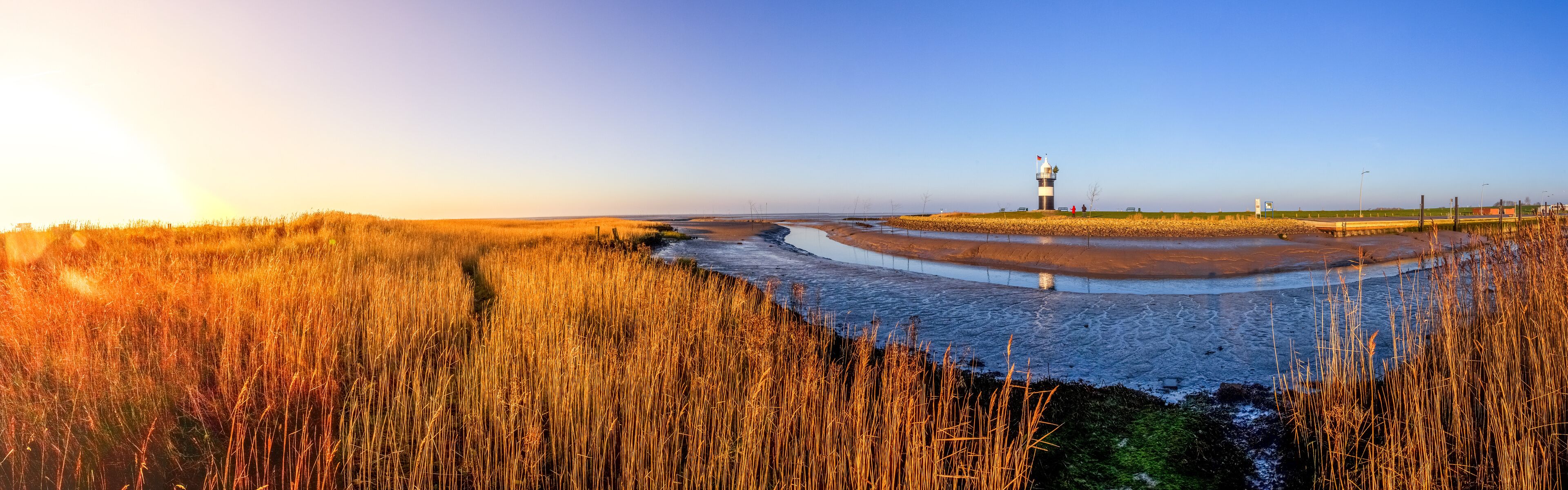 Leuchtturm "Kleiner Preuße" Wremen, Nordsee, Deutschland 