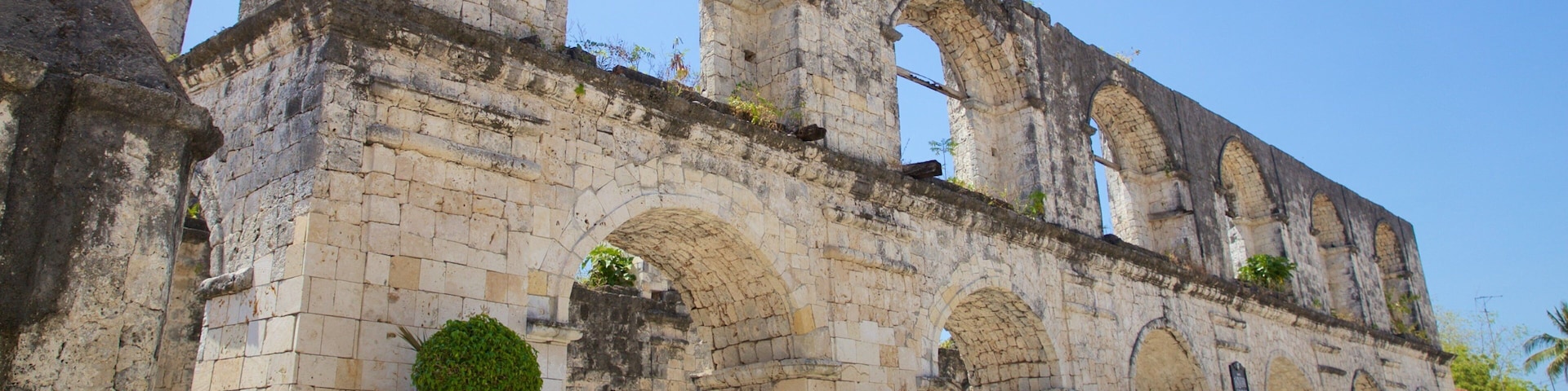 Cebu featuring heritage architecture, a park and a ruin