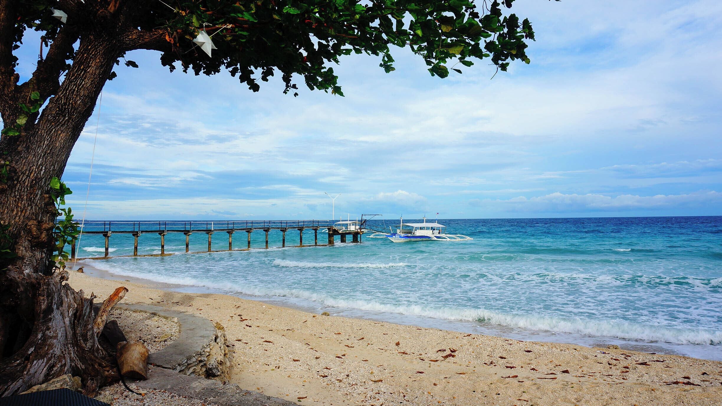 A nice place to go to after whale watching in Oslob. A day tour costs Php 1,500 per person on weekdays and Php 2,000 per person on weekends. The fee includes ferry transfers to and from the island, welcome drinks, access to all facilities & activities, plus the exquisite lunch. 

The resort is huge; it has a sandbar, a huge swimming area, a lagoon for kayaking, lighthouse and more. There's a trekking trail too that allows you to explore the entire resort. I intend to go back there for a longer stay. The resort is very private and secluded & gives you that peaceful ambiance. 😊