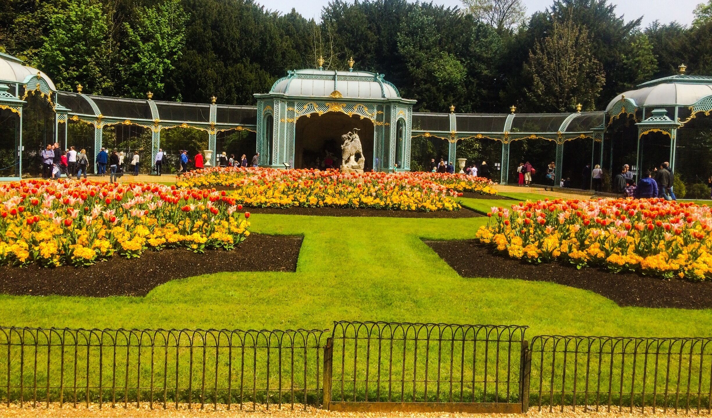The manor was built for Baron Ferdinand de Rothschild in the Neo-Renaissance style of a French château. 
Aviary, lovely gardens, fountains, stables and nice shop. Apparently it's really nice for the Christmas lights as well. 