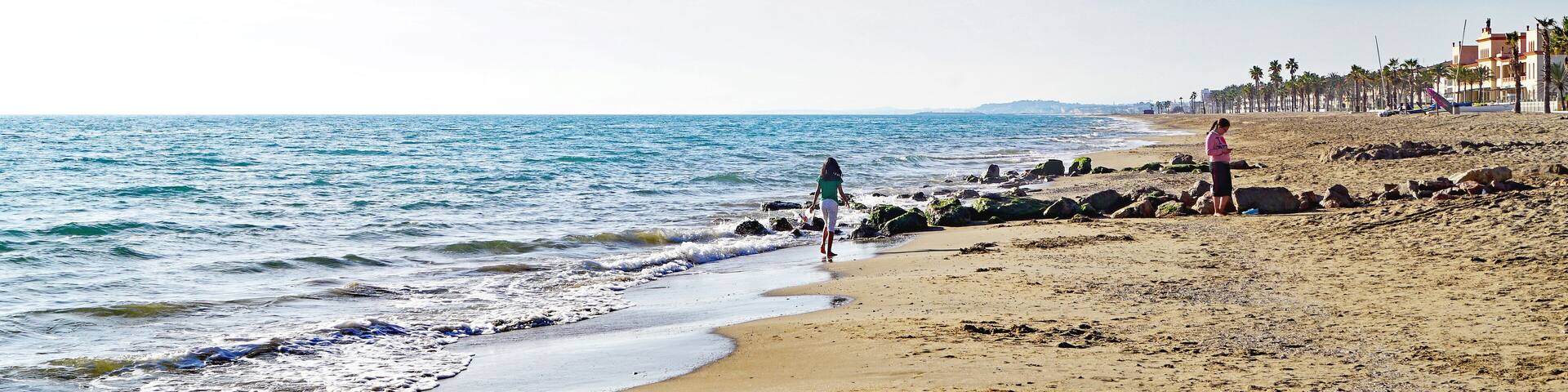 Playa de Segur de Calafell, Tarragona, Catalunya, España, Europa