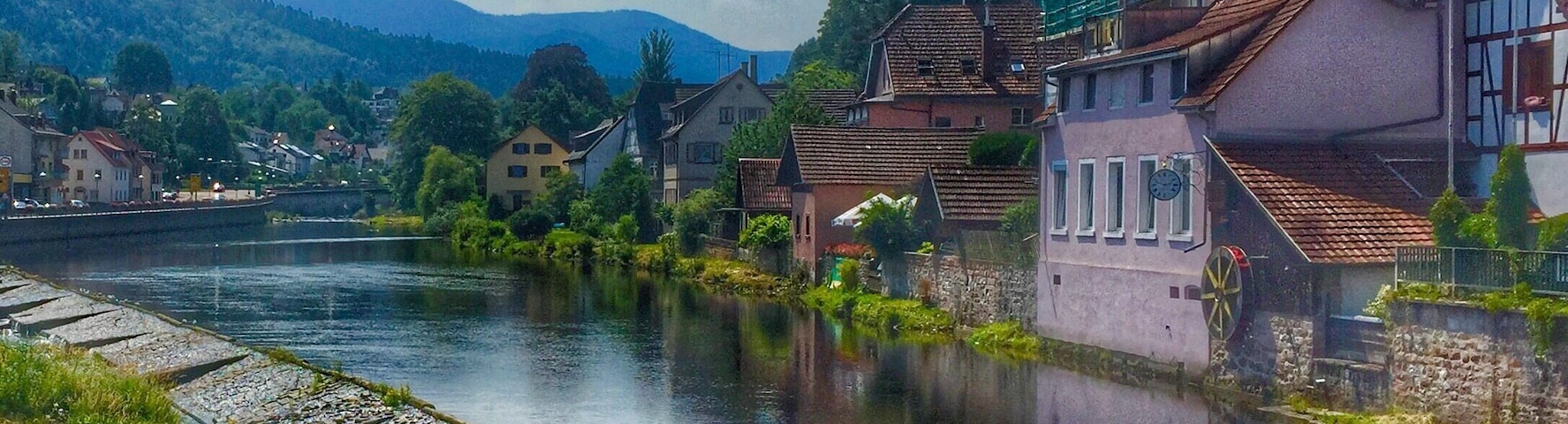 Gernsbach,a beautiful village in the Black Forest in Germany