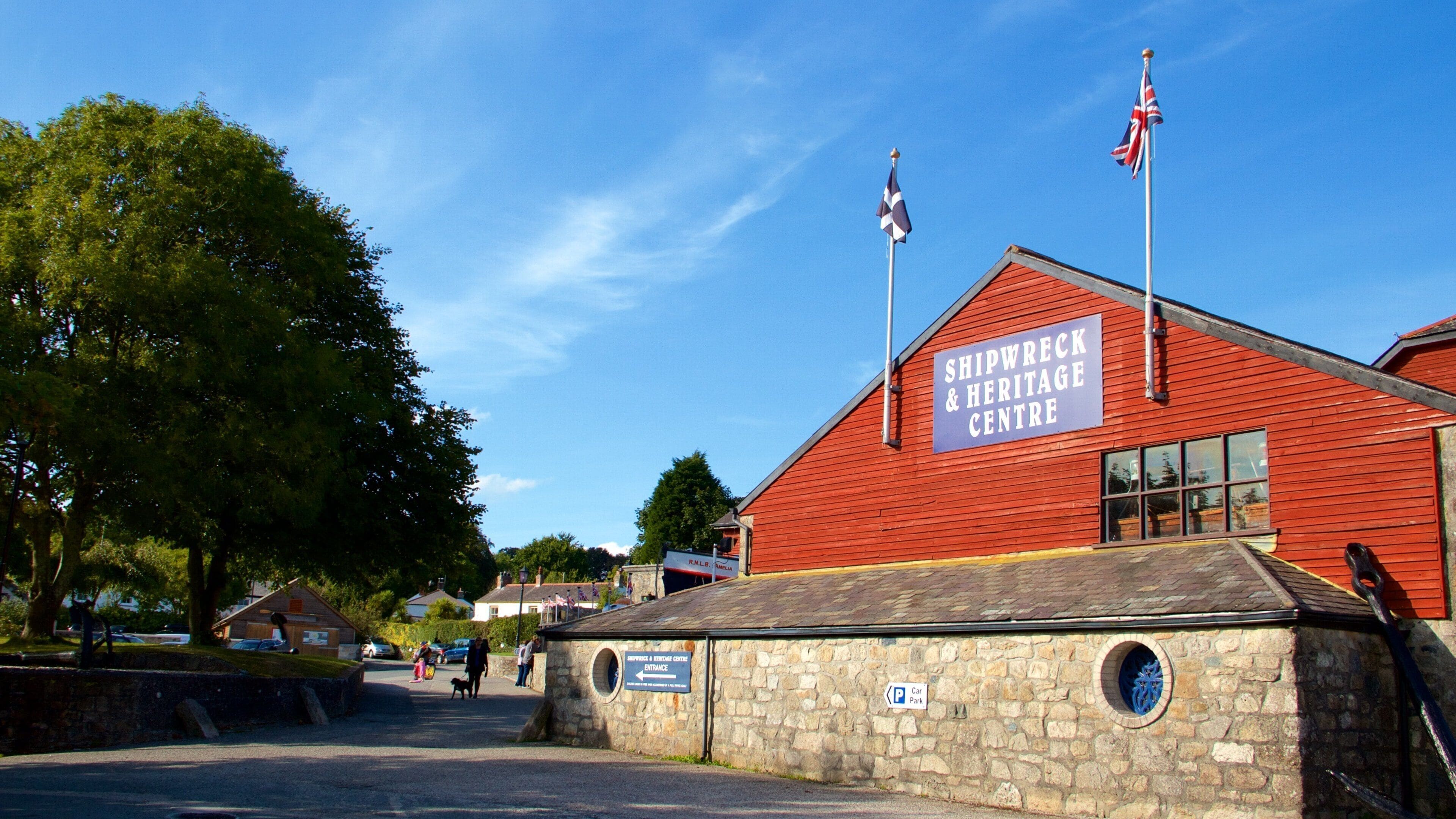 Charlestown which includes signage