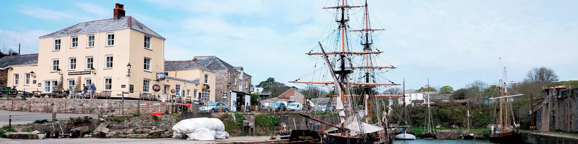Remaining largely unspoilt, Charlestown harbour is home to several fine old sailing ships and is regularly used as a location for period filming, such as the BBC series of the Poldark novels.