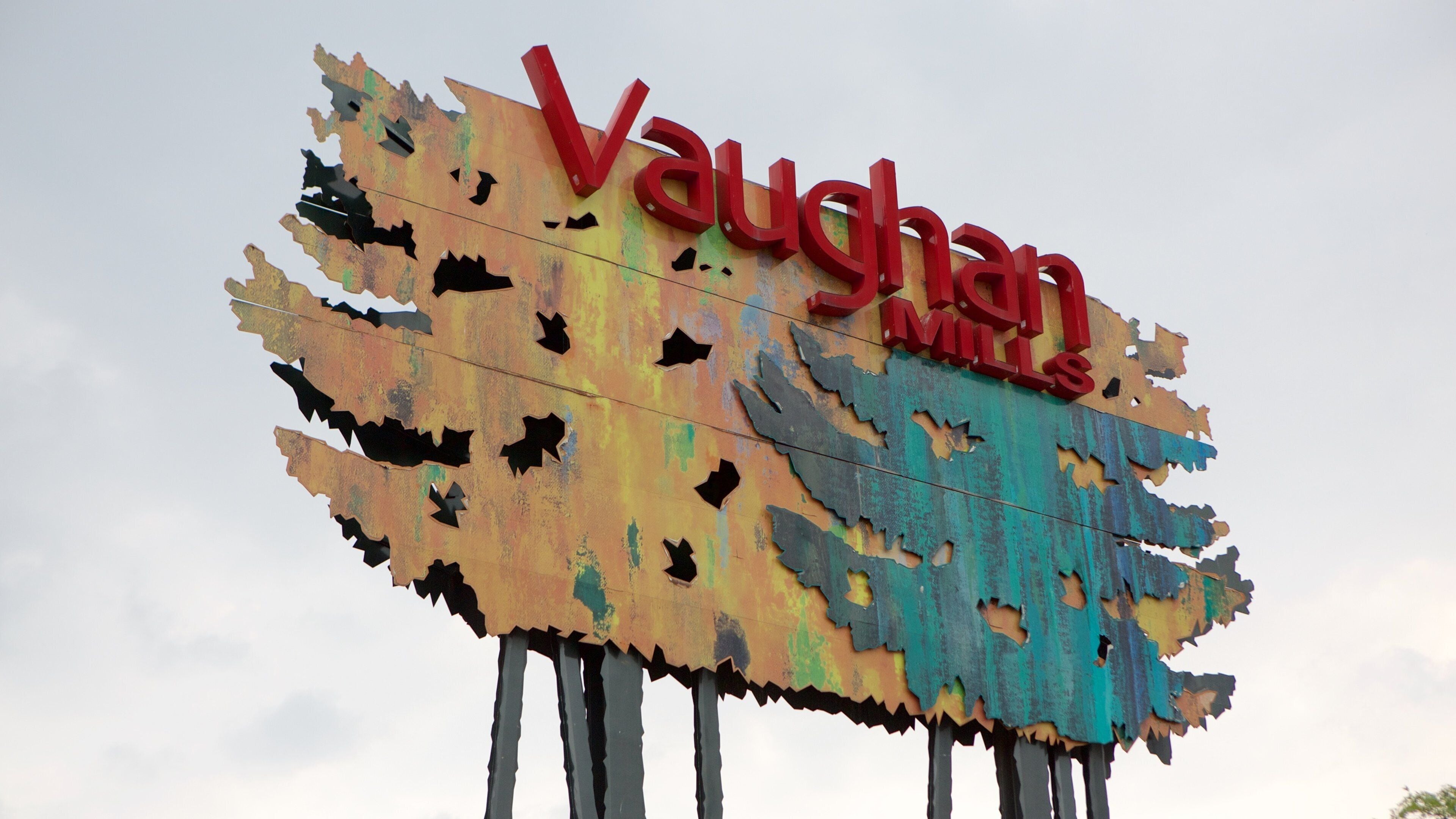 Vaughan Mills Mall which includes signage