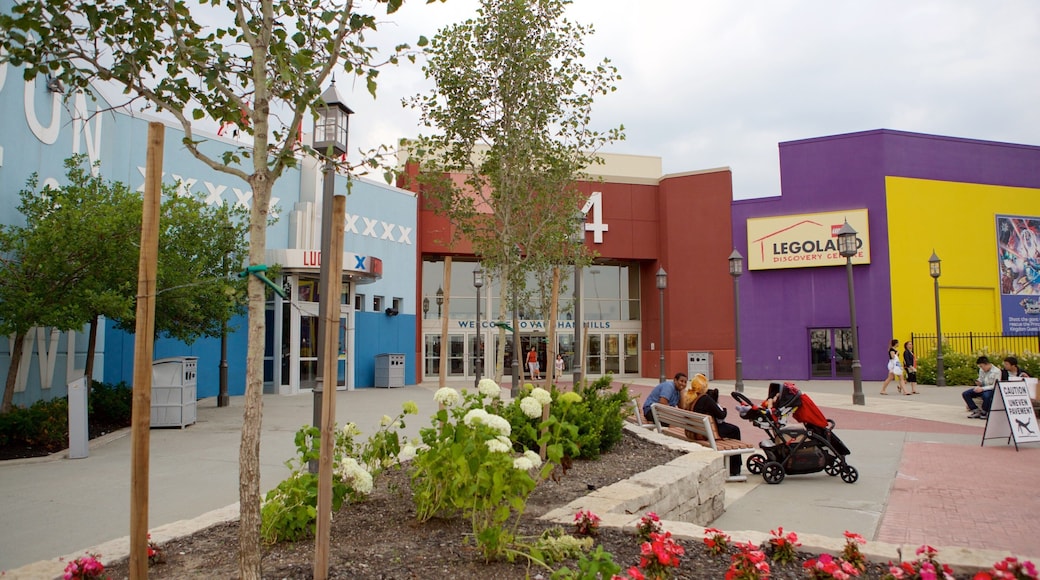 Vaughan Mills 購物中心 呈现出 花卉 以及 小群人